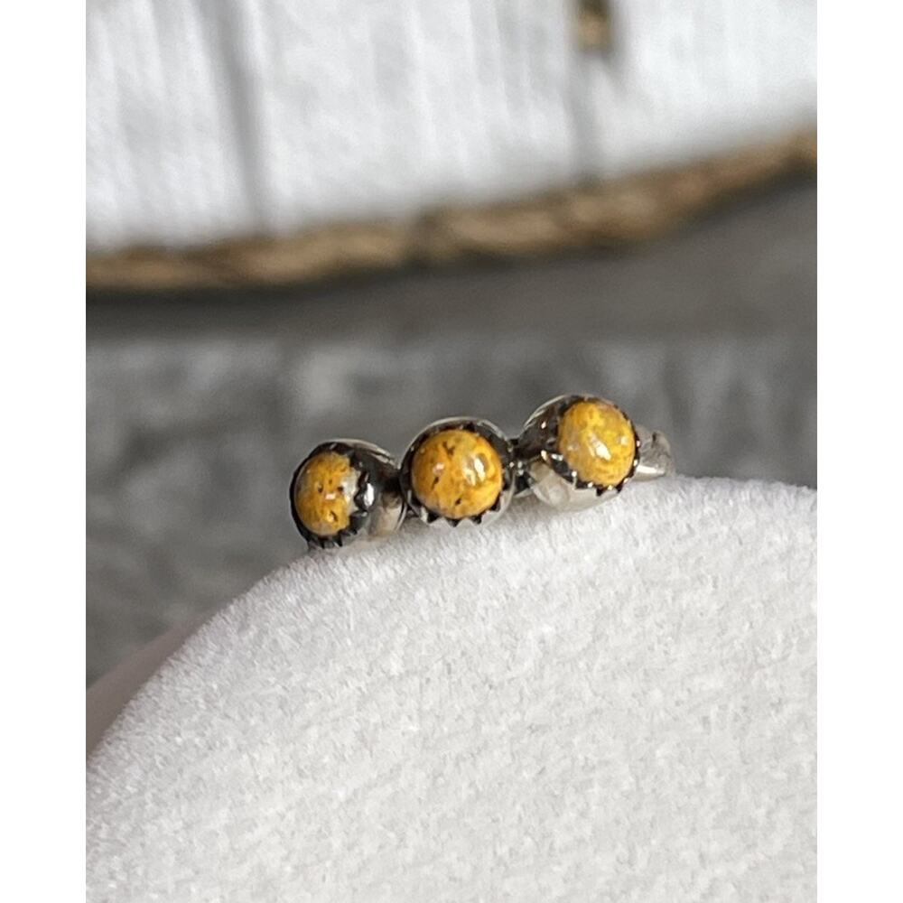 Sterling Silver Native Style Bumblebee Jasper 3 S… - image 1